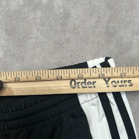 Adidas Women's Adibreak Trefoil Pants Style IU2519 Sz 1X Black White Snap Stripe - Picture 3 of 9